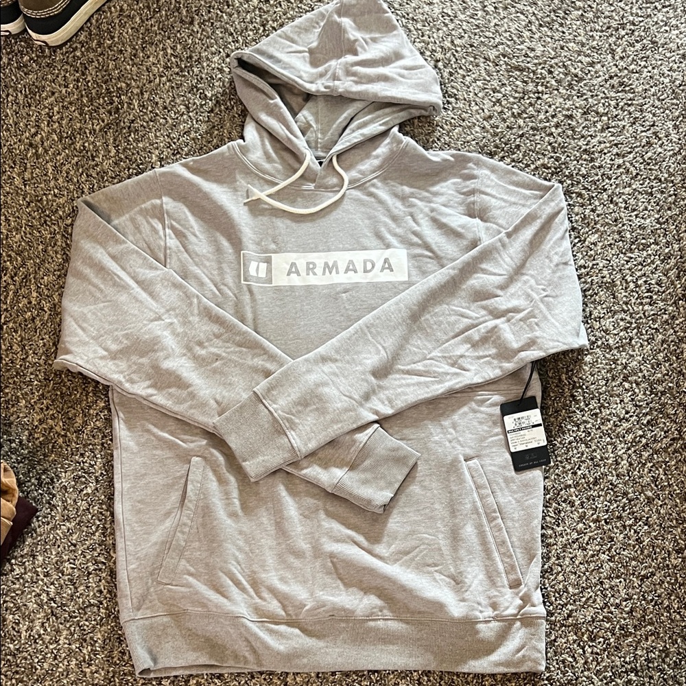 Armada Light Gray Men's Hoodie